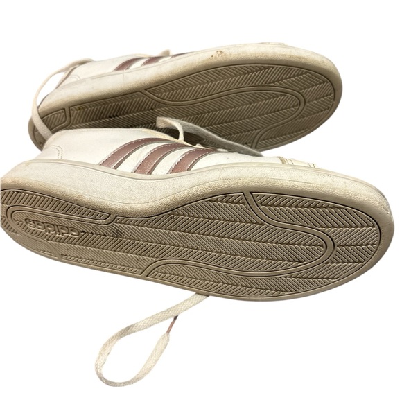 ADIDAS Women's white and Pink Sneakers - Picture 5 of 7